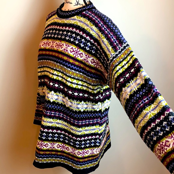 Laura Tyler Vintage Fair Aisle Sweater Oversized - Picture 6 of 8